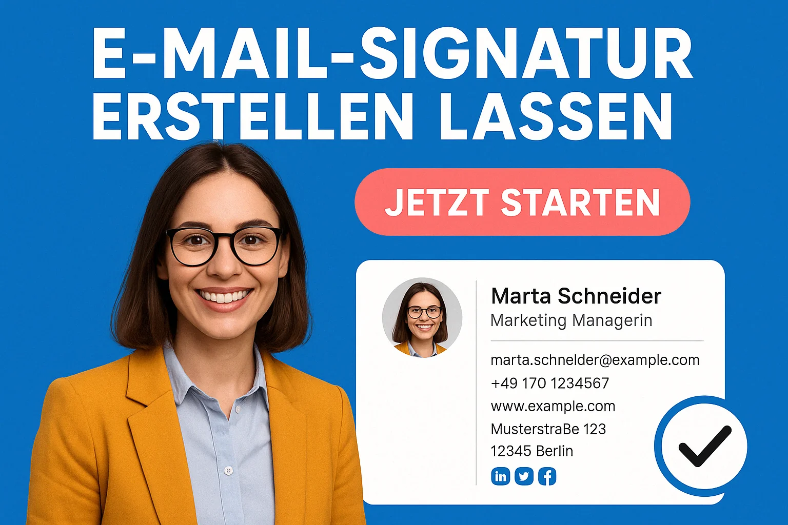 E-Mail Signatur Generator Vorschau